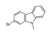 2-溴-9-甲基咔唑 结构式