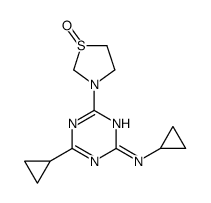 1,3,5-Triazin-2-amine, N,4-dicyclopropyl-6-(1-oxido-3-thiazolidinyl)- 结构式