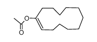 (1E)-1-乙酰氧基环十二碳烯 结构式