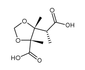 2-脱氧-2-甲基-3,4-二-C-甲基-3,4-O-亚甲基阿拉伯糖酸 结构式