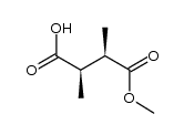 (2R,3R)-2,3-二甲基丁二酸-1-甲酯 结构式