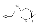 5-羟基-2,2-二甲基-1,3-二氧六环-5-乙醇 结构式