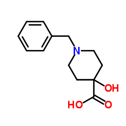 1-苄基-4-羟基哌啶-4-羧酸 结构式