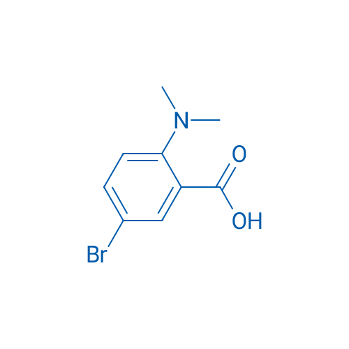 5-溴-2-(二甲氨基)苯甲酸 结构式