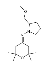 1-Pyrrolidinamine, 2-(methoxymethyl)-N-(tetrahydro-2,2,6,6-tetramethyl-4H-pyran-4-ylidene)-, (2S)- 结构式
