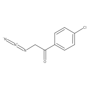 2-叠氮基-1-(4-氯苯基)乙-1-酮 结构式