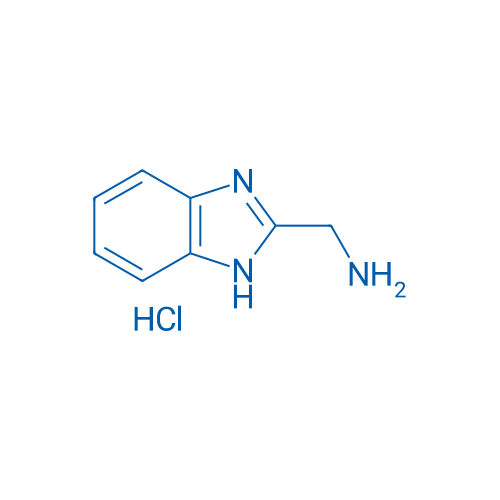 (1H-苯并咪唑-2-基)甲胺盐酸盐 结构式