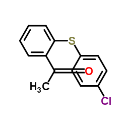 2-乙酰基-4'-氯二苯硫醚 结构式