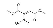 (2E)-2-(1-甲基肼基)-2-丁烯二酸 1,4-二甲酯 结构式