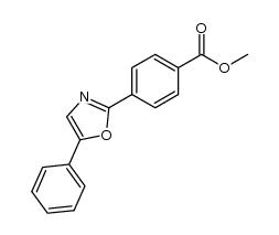 methyl 4-(5-phenyloxazol-2-yl)benzoate 结构式
