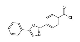 4-(5-苯基-2-恶唑基)苯甲酰氯 结构式