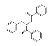 Benzamide, N-(2-oxo-2-phenylethyl)-N-(phenylmethyl)- 结构式