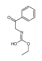 N-苯甲酰甲基氨基甲酸乙酯 结构式