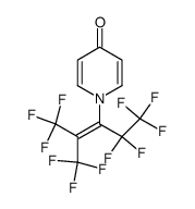 1-[3,3,3-三氟-1-(1,1,2,2,2-五氟乙基)-2-(三氟甲基)-1-丙烯-1-基]-4(1H)-吡啶酮 结构式