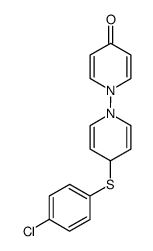 [1,1'(4H,4'H)-Bipyridin]-4-one, 4'-[(4-chlorophenyl)thio]- 结构式