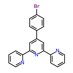 4'-(4-溴苯基)-2,2':6',2''-三联吡啶 结构式