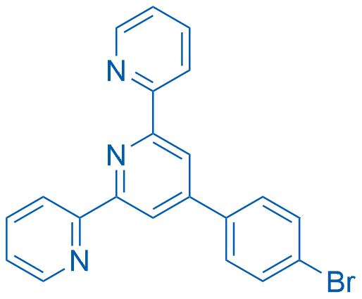 4'-(4-溴苯基)-2,2':6',2''-三联吡啶 结构式