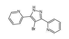 2,2'-[4-溴-1H-吡唑-3,5-二基]二吡啶 结构式