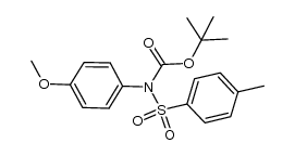 Carbamic acid, N-(4-methoxyphenyl)-N-[(4-methylphenyl)sulfonyl]-, 1,1-dimethylethyl ester 结构式
