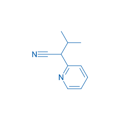 3-甲基-2-吡啶-2-丁腈 结构式