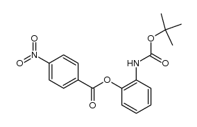 2-(叔丁氧羰基氨基)苯基 4-硝基苯甲酸酯 结构式