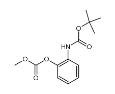 2-((叔丁氧羰基)氨基)苯基碳酸甲酯 结构式