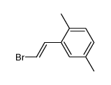 (E)-2-(2-溴乙烯基)-1,4-二甲基苯 结构式