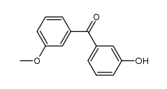 Methanone, (3-hydroxyphenyl)(3-methoxyphenyl)- 结构式