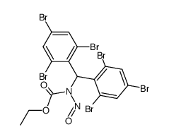 Carbamic acid, [bis(2,4,6-tribromophenyl)methyl]nitroso-, ethyl ester (9CI) 结构式