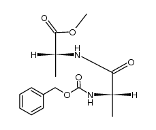 N-苄氧羰基-L-丙氨酰-D-丙氨酸甲酯 结构式