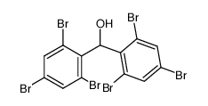 Benzenemethanol, 2,4,6-tribromo-α-(2,4,6-tribromophenyl)- 结构式