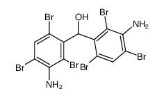 Benzenemethanol, 3-amino-α-(3-amino-2,4,6-tribromophenyl)-2,4,6-tribromo- 结构式