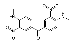 双[4-(甲氨基)-3-硝基苯基]甲酮 结构式
