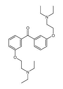 双[3-[2-(二乙氨基)乙氧基]苯基]甲酮 结构式