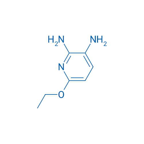 6-乙氧基吡啶-2,3-二胺 结构式