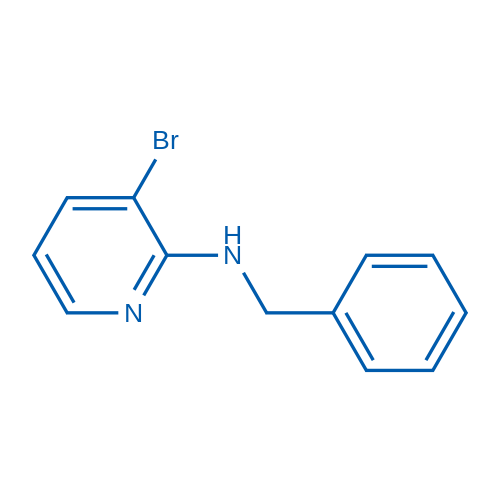 3-溴-2-苄氨基吡啶 结构式
