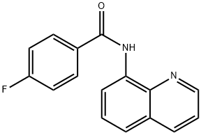 4-氟-N-喹啉-8-基苯甲酰胺 结构式