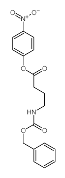 Butanoicacid, 4-[[(phenylmethoxy)carbonyl]amino]-, 4-nitrophenyl ester 结构式