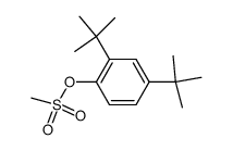 2,4-二叔丁基苯酚甲磺酸酯 结构式