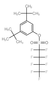 1,1,2,2,3,3,4,4,4-九氟-1-丁磺酸 3,5-二叔丁基苯基酯 结构式