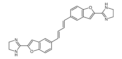1H-Imidazole, 2,2'-[1,3-butadiene-1,4-diylbis(2,5-benzofurandiyl)]bis[4,5-dihydro- (9CI) 结构式