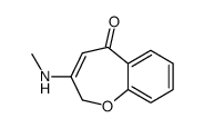 3-(甲氨基)-1-苯并氧杂卓-5(2H)-酮 结构式