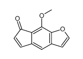 7H-Indeno[5,6-b]furan-7-one, 8-methoxy- 结构式