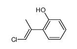 Phenol, 2-[(1E)-2-chloro-1-methylethenyl]- 结构式