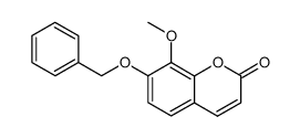8-甲氧基-7-苄氧基香豆素 结构式