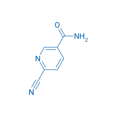 2-氰基-5-羧酰胺吡啶 结构式