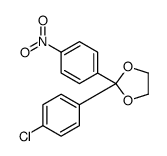 2-(4-氯苯基)-2-(4-硝基苯基)-1,3-二噁戊环 结构式