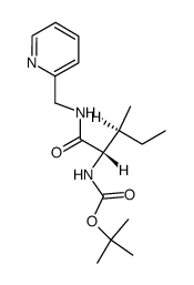 Carbamic acid, N-[(1S,2S)-2-methyl-1-[[(2-pyridinylmethyl)amino]carbonyl]butyl]-, 1,1-dimethylethyl ester 结构式