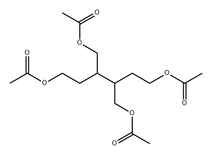 3,4-双(乙酰氧基甲基)-1,6-己二醇二乙酸酯 结构式