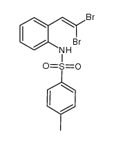 Benzenesulfonamide, N-[2-(2,2-dibromoethenyl)phenyl]-4-methyl- 结构式